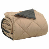 Summer Duvet Anthracite and Taupe 220 x 240 cm Microfiber 42025425