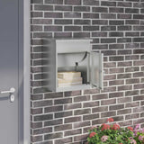 Parcel Drop Box Black 47.5 x 38 x 59 cm Galvanised Steel 874945