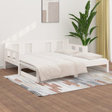 Pull-out Day Bed without Mattress White 2x cm 820288