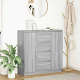 Sideboard with Drawers Grey Sonoma 100.5x35x98.5 cm Engineered Wood 3328458