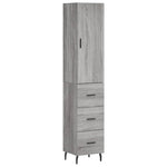 Highboard Grey Sonoma 34.5x34x180 cm Engineered Wood 3198871