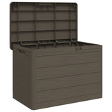 Outdoor Cushion Box Brown 77.5x44.5x53 cm Polypropylene 366604