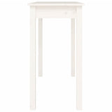 Console Table White 110x40x75 cm Solid Wood Pine 814240