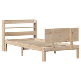 Bed Frame with Headboard without Mattress 90x190 cm Single 3306813