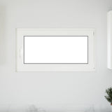 Basement Window RISOR 110 x 60 cm PVC and Glass White 42047257