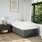 Bed Frame without Mattress Dark Grey Single Fabric 3284506