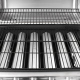 Gas BBQ Grill with 6 Burners Black and Silver 48553