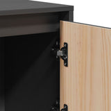 Highboard Grey 110.5x35x117 cm Solid Wood Pine 814371