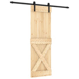 Sliding Door with Hardware Set 70x210 cm Solid Wood Pine 3202998