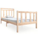 3100709 Bed Frame without Mattress Solid Wood 100x200 cm