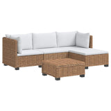 5 pcs Rattan Lounge Set with Cushions GENDT Natural Rattan 3429848