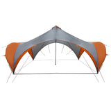 Party Tent with Roof Grey and Orange 600 x 600 x 400 cm 42028613