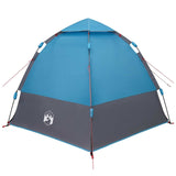 Instant Tent with Rainfly 4-Person Quick-Release with Roof Blue 42008397