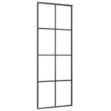 Sliding Door with Hardware Set 76x205 cm ESG Glass&Aluminium 3152140
