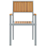 Stacking Chair 8 pcs Brown 56 x 57 x 87 cm Solid Acacia Wood 3284396