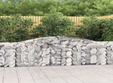 Arched Gabion Baskets 25 pcs 400x30x100/120 cm Galvanised Iron 3146877