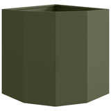 Corner Planter Olive green 45 x 45 x 50 cm Steel 883671