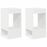 End Table 2 pcs White 30 x 30 x 56 cm Engineered Wood 890929