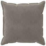 Cushion Cover 6 pcs HOUTEN Light Grey 80 x 80 cm Velvet 921582