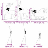LED Reindeers 3 pcs Warm White Fabric 42012984