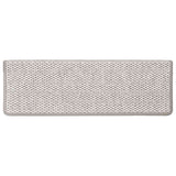 Stair Mats Self-adhesive Sisal-Look 30 pcs 65x21x4 cm Platina 3365882