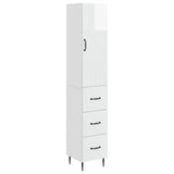 Cabinet Set 2 pcs High Gloss White 33 x 34.5 x 90 cm 3416650