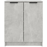 Shoe Cabinet Concrete Grey 59x35x70 cm Engineered Wood 811425