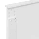 Headboard Gloss White 100 cm Engineered Wood 887675
