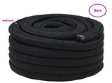 Multipurpose Utility Rope 60 mm 5 m Black PP 21600 kg Max Load 3473156