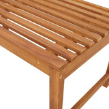 Garden Bench Brown 100 x 50 x 91cm Solid Acacia wood 4107151