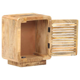 Bedside Cabinet 40x30x50 cm Rough Mango Wood 320462