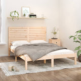 Bed Frame Natural Wood Solid pine wood Double Durable Bed Frame 3104618