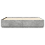 Bed Frame without Mattress Concrete Grey 200x200 cm 3209677