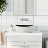 Countertop Basin Black and Grey Round 41x14 cm Ceramic 155061