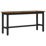 Dining Bench Smoked Oak 100 x 32.5 x 48.5 cm 873754