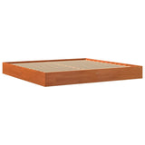 Bed Frame without Mattress Wax Brown 180x200 cm Super King Solid Wood Pine 844815