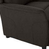 Recliner Chair Dark Brown 66.5 x 94 x 101.5 cm Polyester 340157