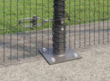 Welded Wire Fence with Concrete Base 25 x 1.4 m 3352562