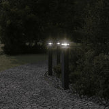 Outdoor Floor Lamps with Sensors 3pcs Black 80 cm Aluminium 4006402