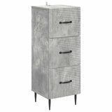 Drawer Cabinet Concrete Grey 33 x 34.5 x 89.5 cm 894848
