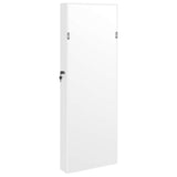 Mirror Jewellery Cabinet with LED Lights Wall Mounted White 353235