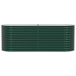 Garden Raised Bed Green 240 x 80 x 81 cm Steel 42008124