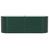 Garden Raised Bed Green 240 x 80 x 81 cm Steel 42008124