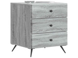 Bedside Cabinet Grey Sonoma 43 x 41 x 66.5 cm Engineered Wood 895481