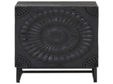 Handmade Bedside Cabinet Black 40 x 30 x 50 cm Solid Mango Wood 42020078