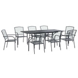 Garden Dining Set 9 pcs Anthracite 212 x 90 x 76 cm 3429141