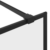 Walk-in Shower Wall with Clear ESG Glass 80x195 cm Black 151023