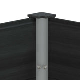 Garden Raised Bed Black 100 x 100 x 91 cm WPC and Aluminium 42038979