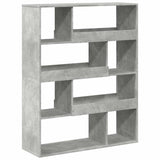 Bookcase Concrete Grey 100x33x125,5 cm Engineered Wood 3309333