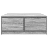 Coffee Table with Drawers Grey Sonoma 100x100x40 cm 3328404